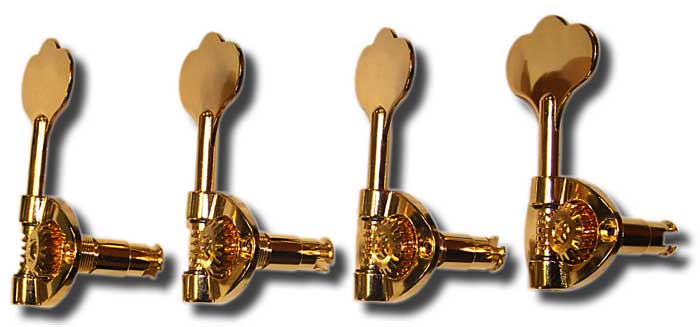 Gotoh Bass tuners 4 in line Vintage Bass Style Gold