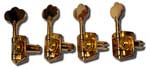 Gotoh Bass tuners 4 in line Gold