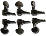 Boston Grover Style Tuners - 3-a side Black