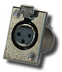 XLR female chassis socket