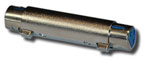 XLR female to XLR female coupler