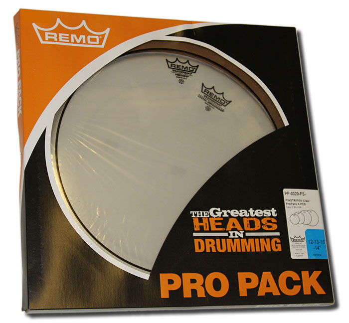Remo Pinstripe Clear Pro Pack (4pcs)